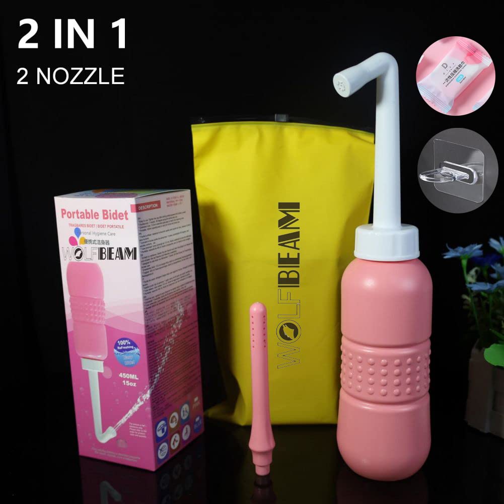 Wolfbeam 2IN1 Portable Hand-held Vulva and Anus Cleaner and Personal Health Vaginal Washing